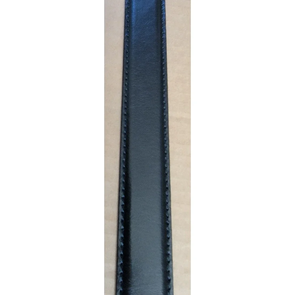 Joseph Abboud Mens Black Leather Belt 48 120 Handcrafted in Italy 13014X 001